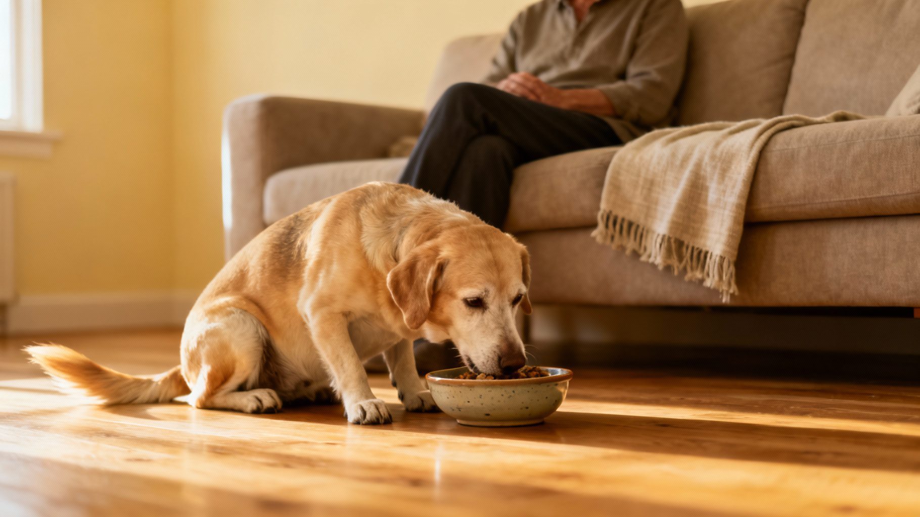 Why Older Dogs Change Where They Eat?